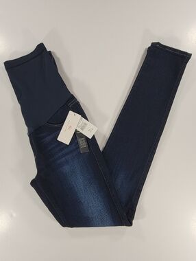 NEW Adriano Goldschmied AG The Legging Maternity Women's Dark Blue Jeans 27 NWT